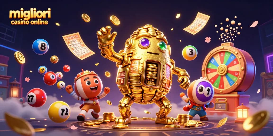Scopri i migliori casinò online con il golem d'oro e giochi di fortuna in festa.