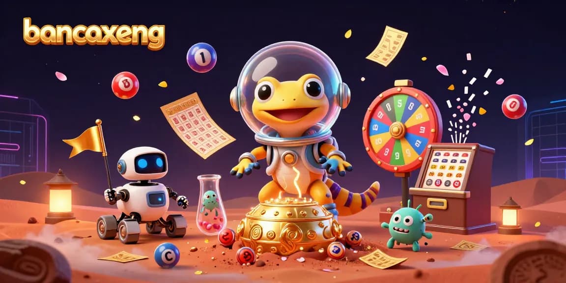 Engage with bancaxeng's thrilling fish shooting adventures as a Martian gecko and robotic sidekick discover treasures.