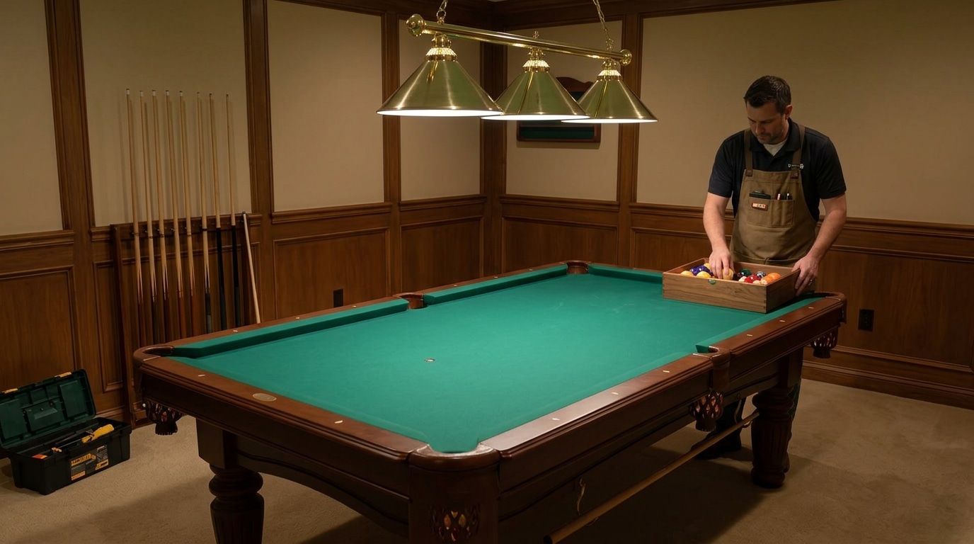 Fast and Careful Pool Table Disassembly for Stress-Free Moving