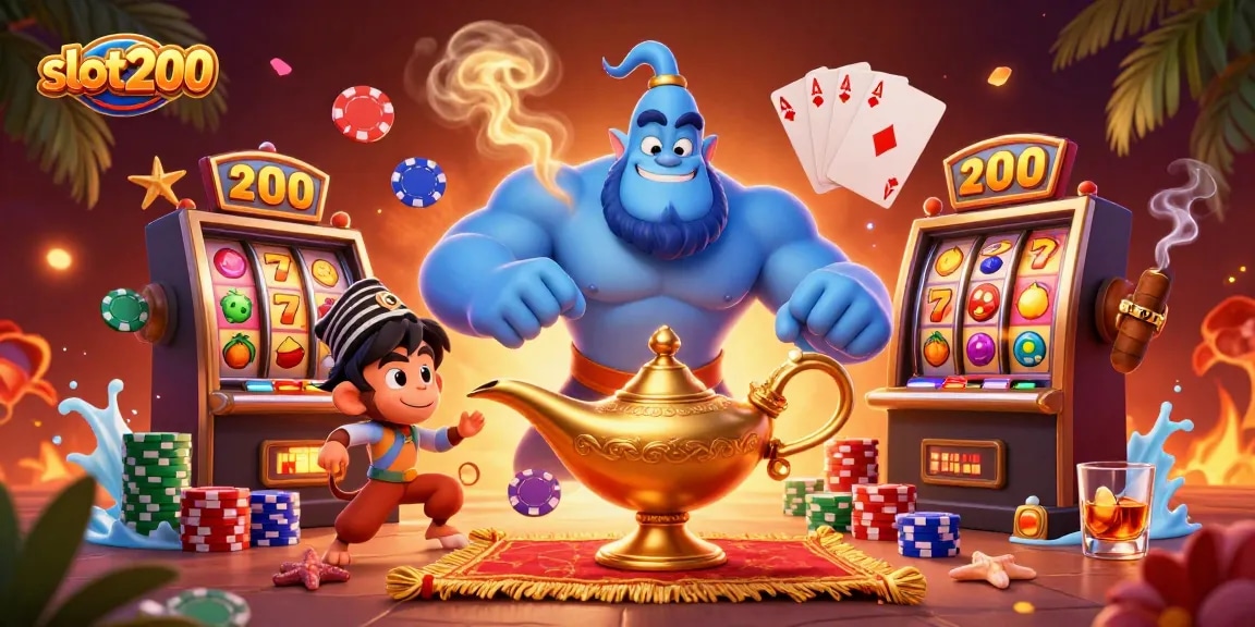 Slot200 menampilkan permainan slot yang mengasyikkan dengan simbol keberuntungan dan pemandangan yang menawan.