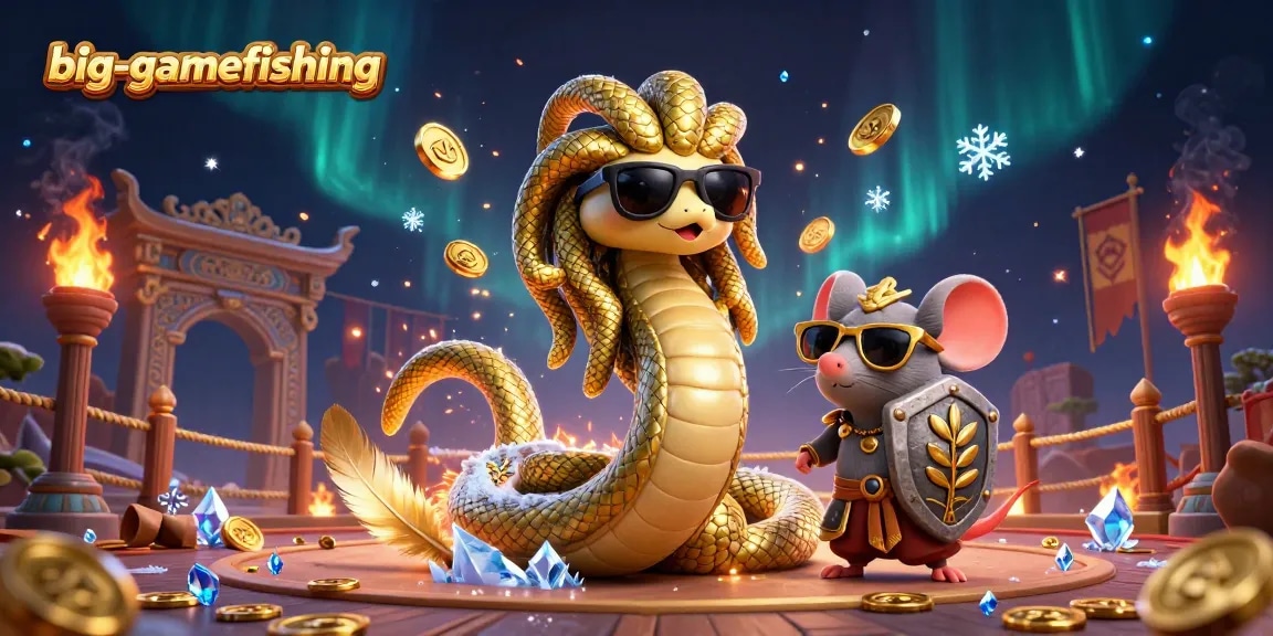 Discover winning strategies with big-gamefishing in this vibrant casino illustration featuring Medusa and a warrior mouse.