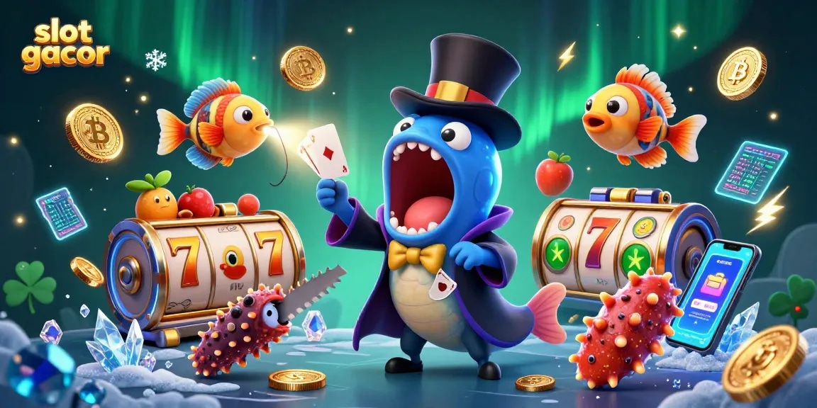 Experience the vibrant world of slot gacor with a magical deep-sea performance involving unique characters and captivating gaming elements.