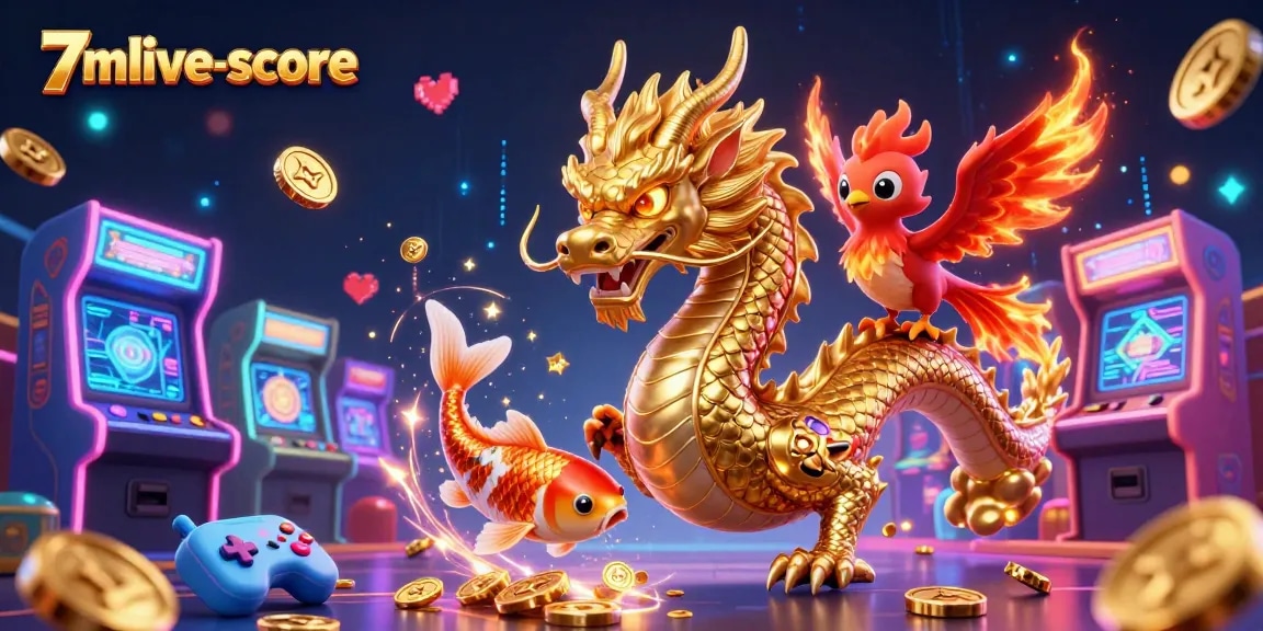 Engage with the vibrant universe of 7mlive-score through this dynamic casino-themed illustration.