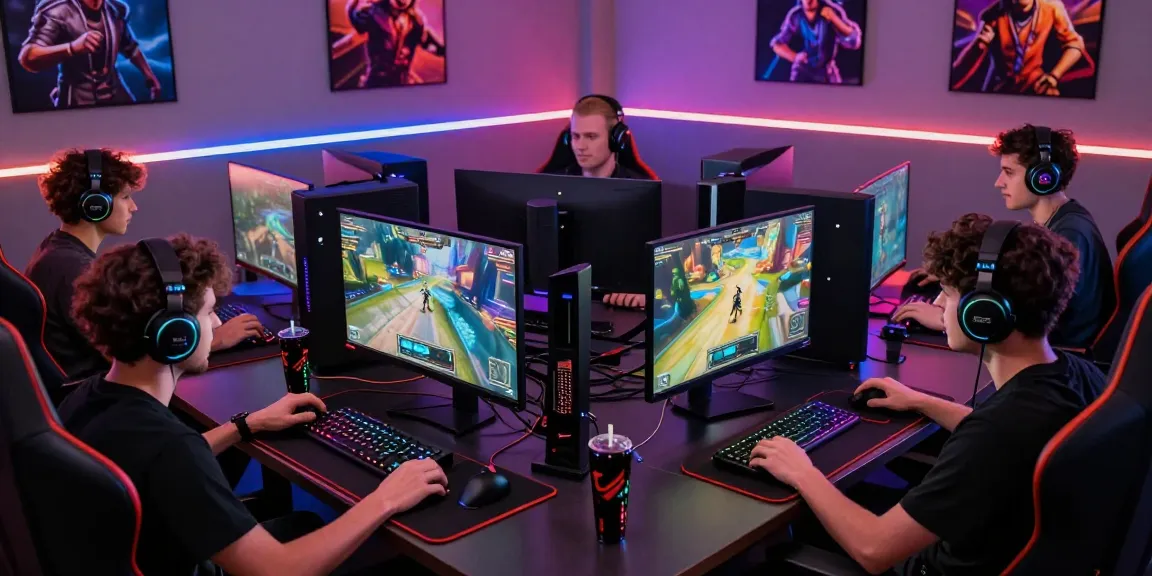 Gamer community enjoying mantra88 online gaming in a vibrant lounge.