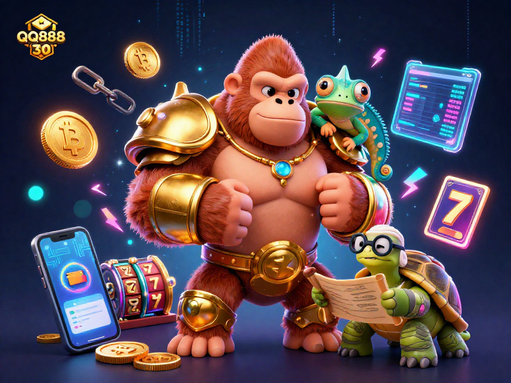 Experience the thrilling world of QQ888 30 through powerful characters and dynamic gaming elements.