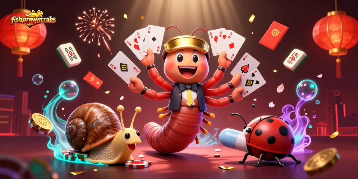 Experience fishprawncrabs with excitement as dealers and high-rollers fill a vibrant casino scene.