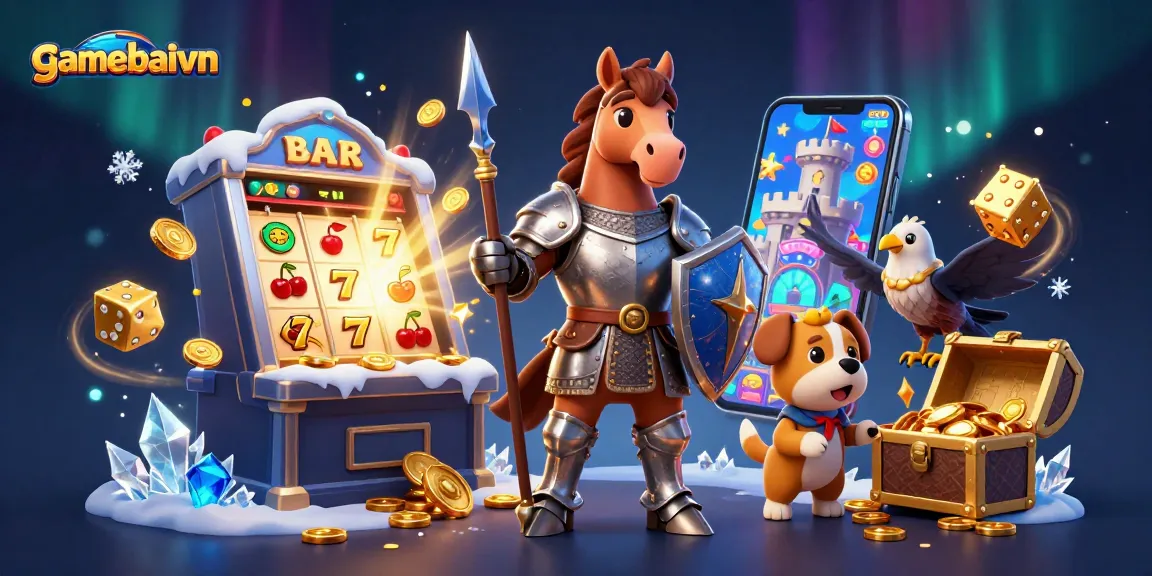 Engage with gamebaivn's exciting poker scene featuring characters, dynamic casino elements, and jackpot thrills.