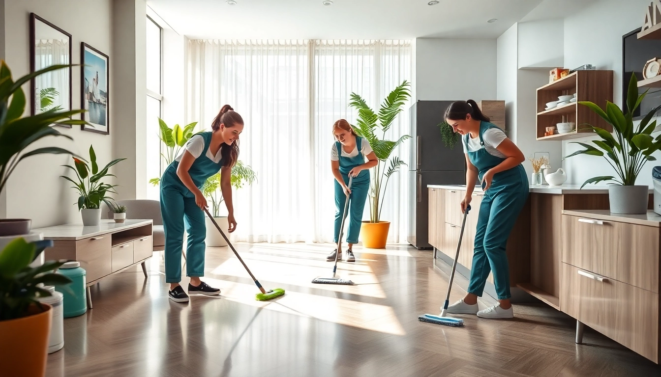 Experience reliable Bond cleaning Logan services by professional cleaners working in a bright apartment.