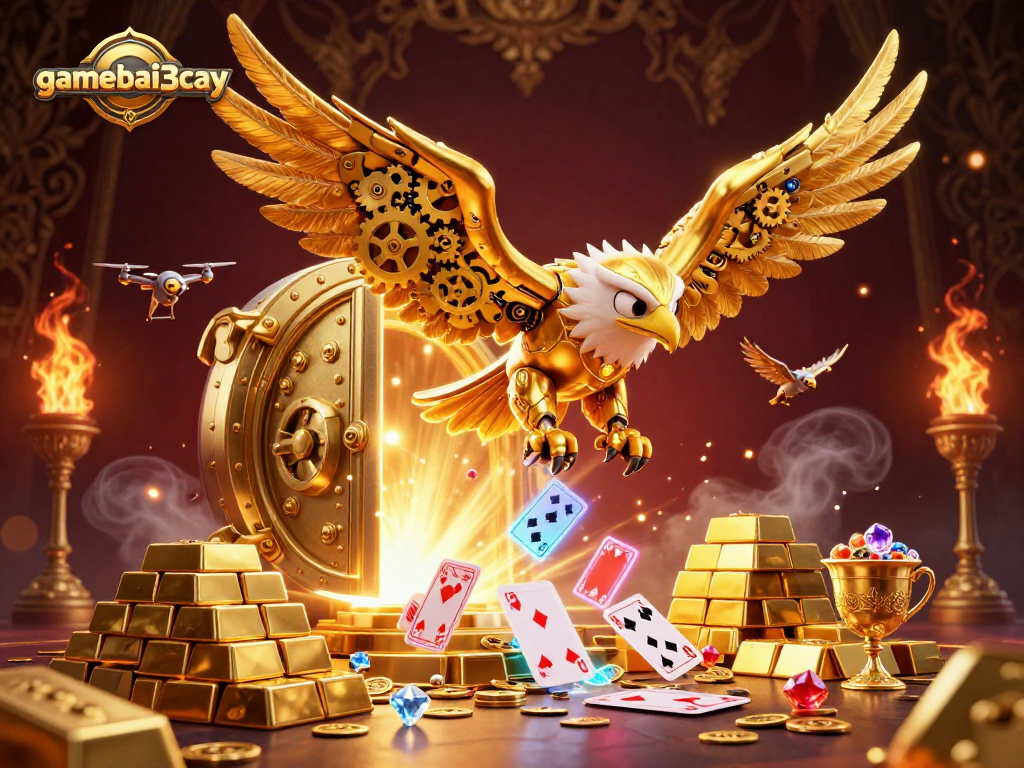 Engaging scene showcasing gamebai3cay's thrilling gameplay with dynamic casino elements and rich detail.