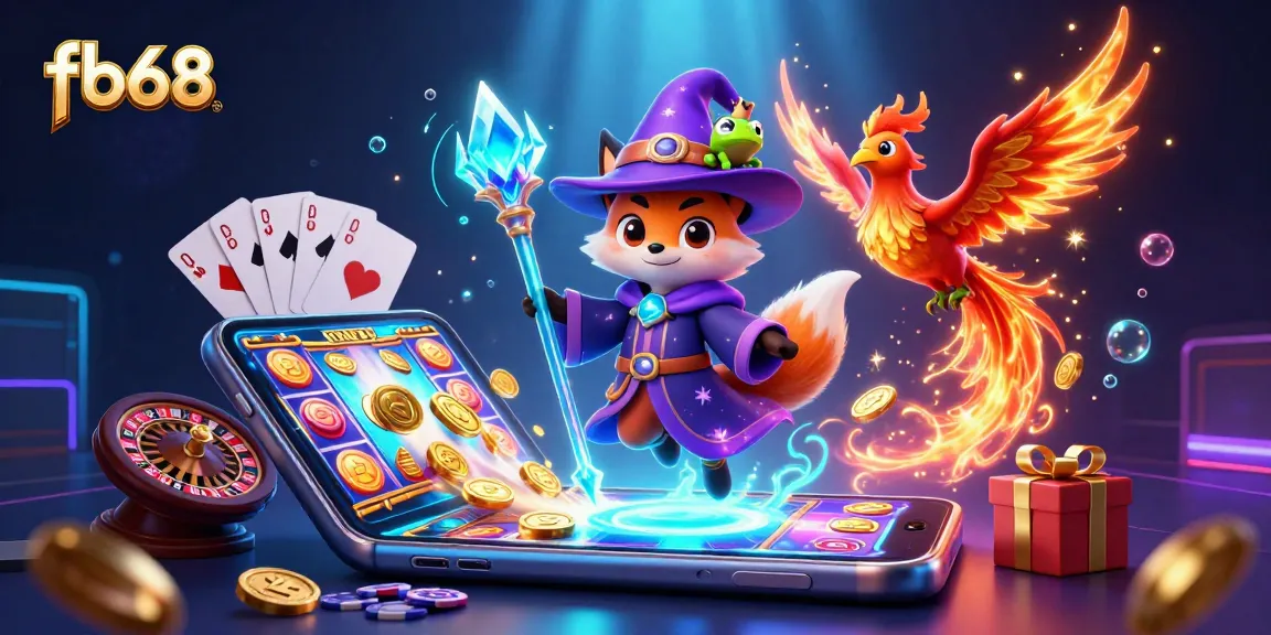 Experience thrilling gameplay at fb68 with a mystical wizard fox and golden slot games.