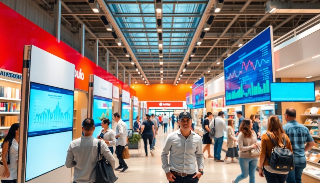 Analyze data with people counting software highlighted in a busy retail setting.