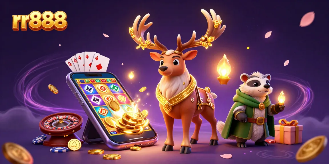 Engage with rr888’s immersive 3D casino landscape filled with vibrant games and enchanting visuals.