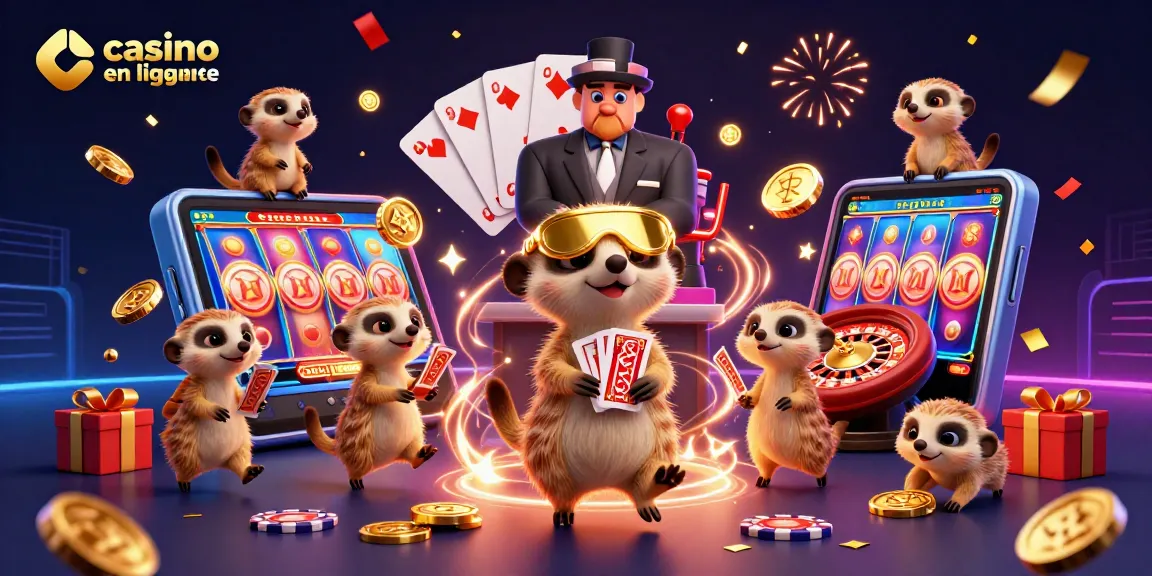 Le casino en ligne France animé par des suricates et de nombreux éléments de jeux captivants.