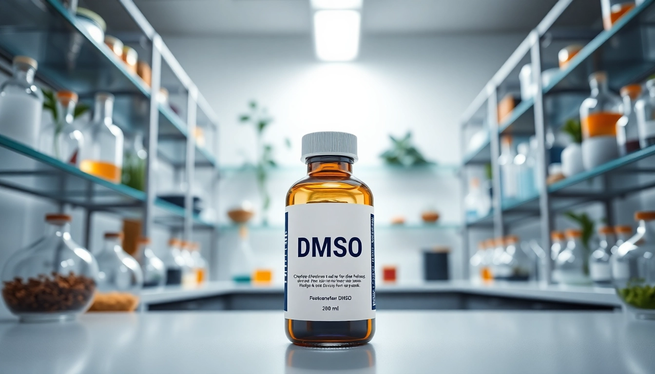 Explore the benefits of dmso supplement in a clear lab setting with scientific visuals.