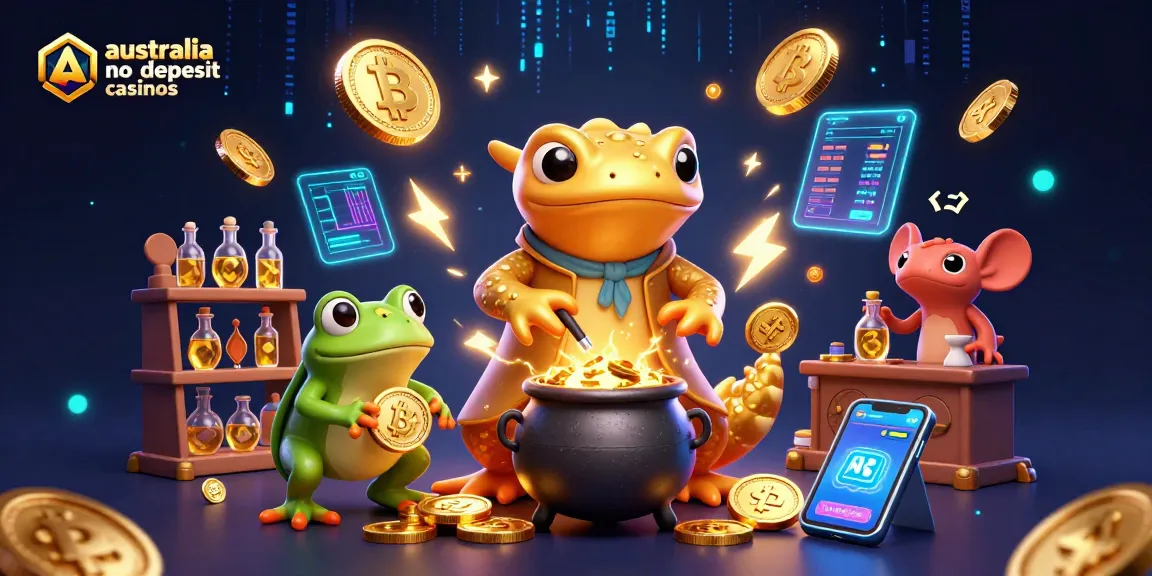 Explore dynamic australia no deposit casinos scene with golden salamander alchemist and crypto elements
