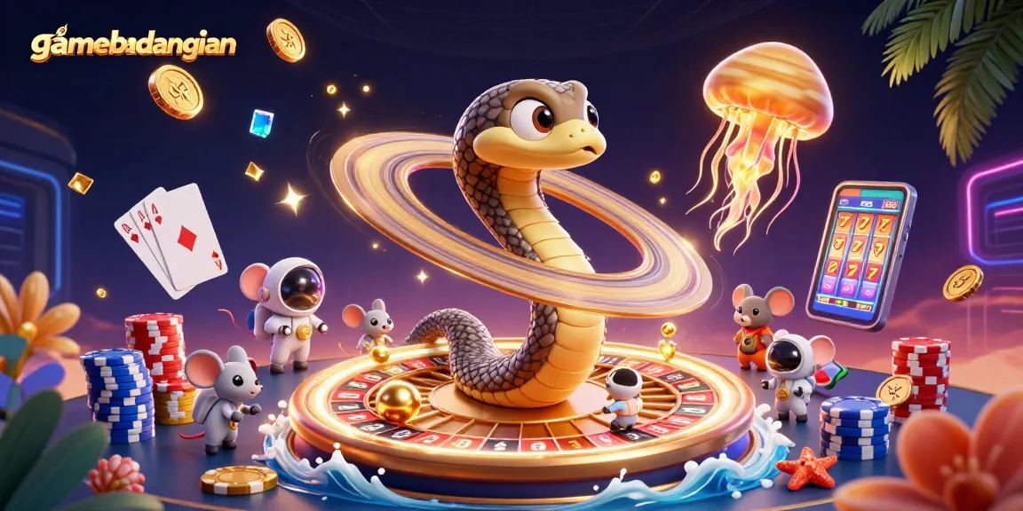 Experience thrilling gameplay with gamebaidangian's lively, colorful cosmic betting scene.