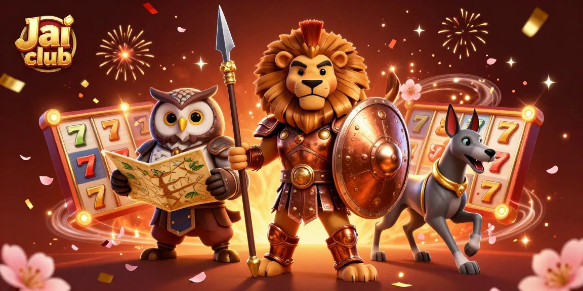 Experience excitement with Jai club’s slot games in a vibrant, dynamic 3D scene.