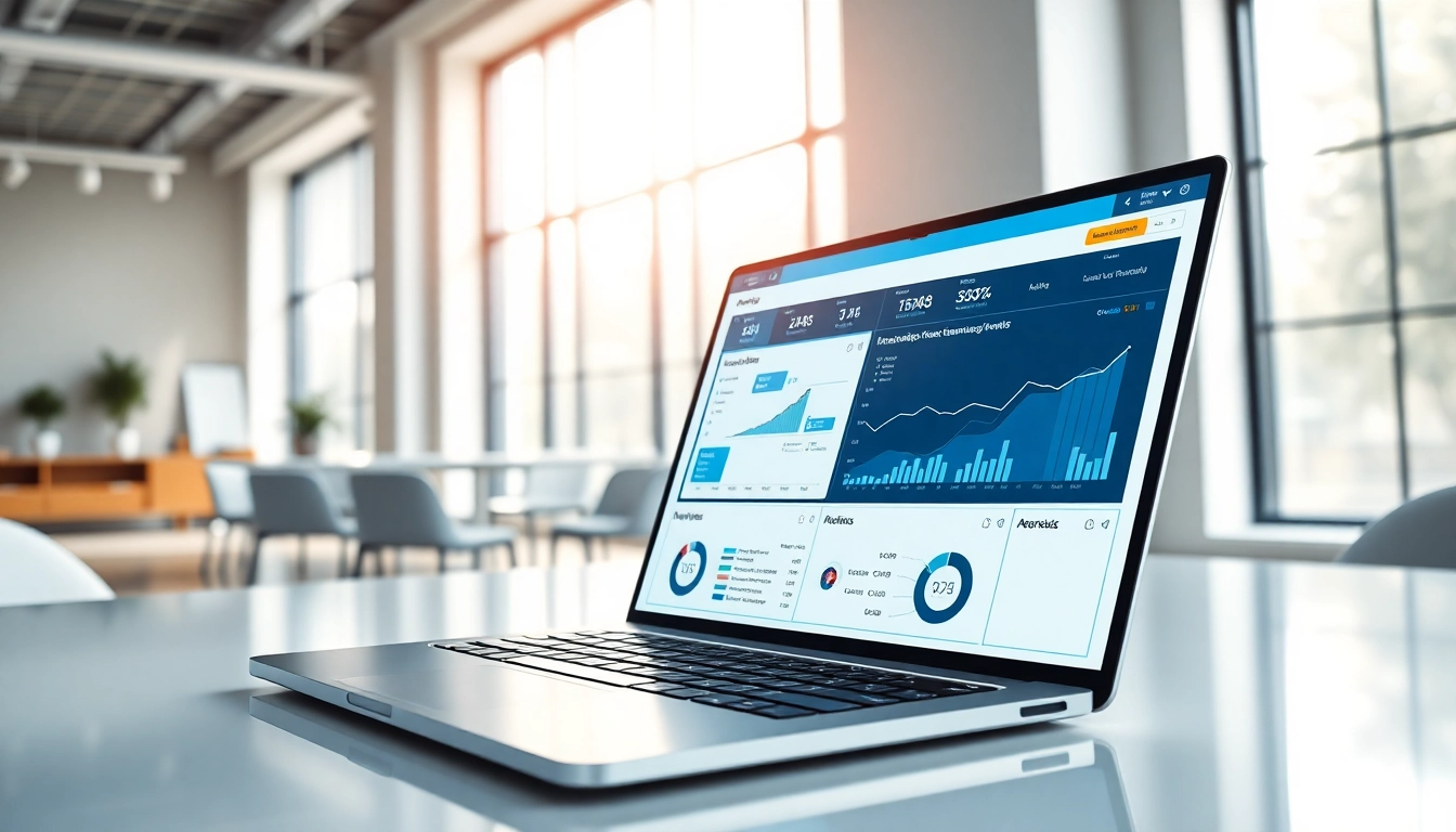 Showcasing innovative agentic sales software in a modern office environment.