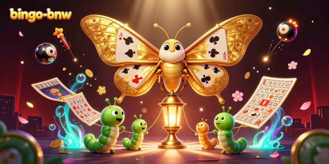 Bingo-bnw showcases an enchanting 3D illustration of vibrant bingo balls surrounded by a magical atmosphere.