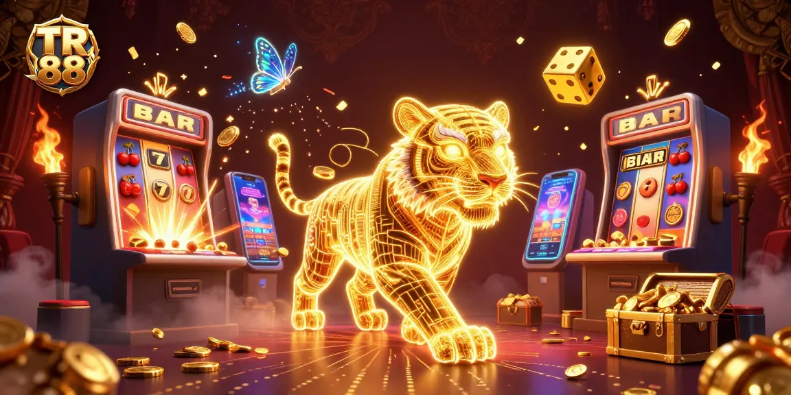 Experience thrilling slots and vibrant gameplay at TR 88 with an energetic casino scene.