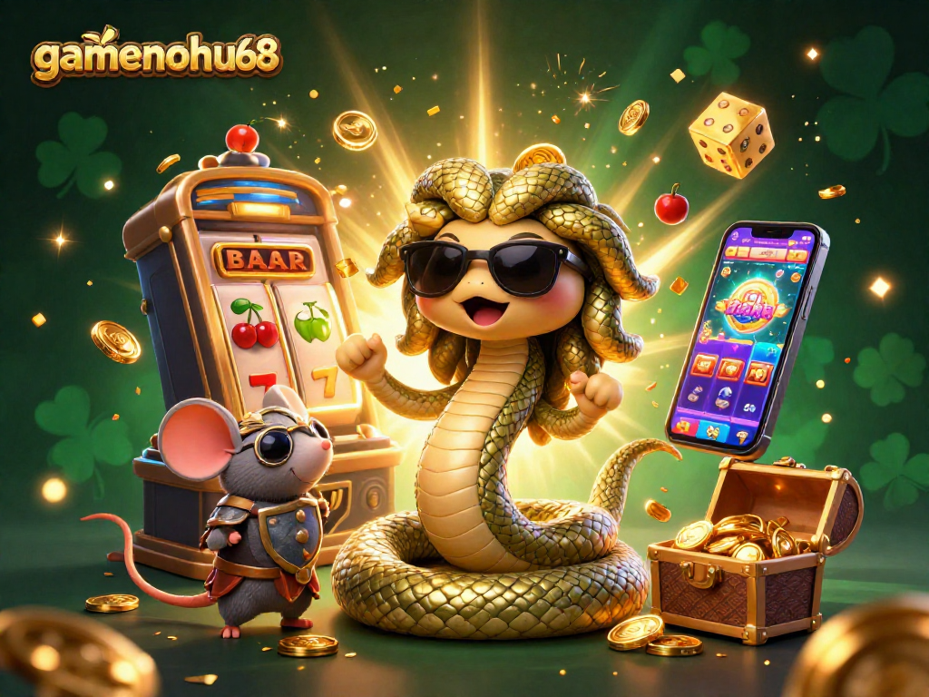 Experience exciting moments with gamenohu68 as Medusa and friends celebrate a jackpot explosion!