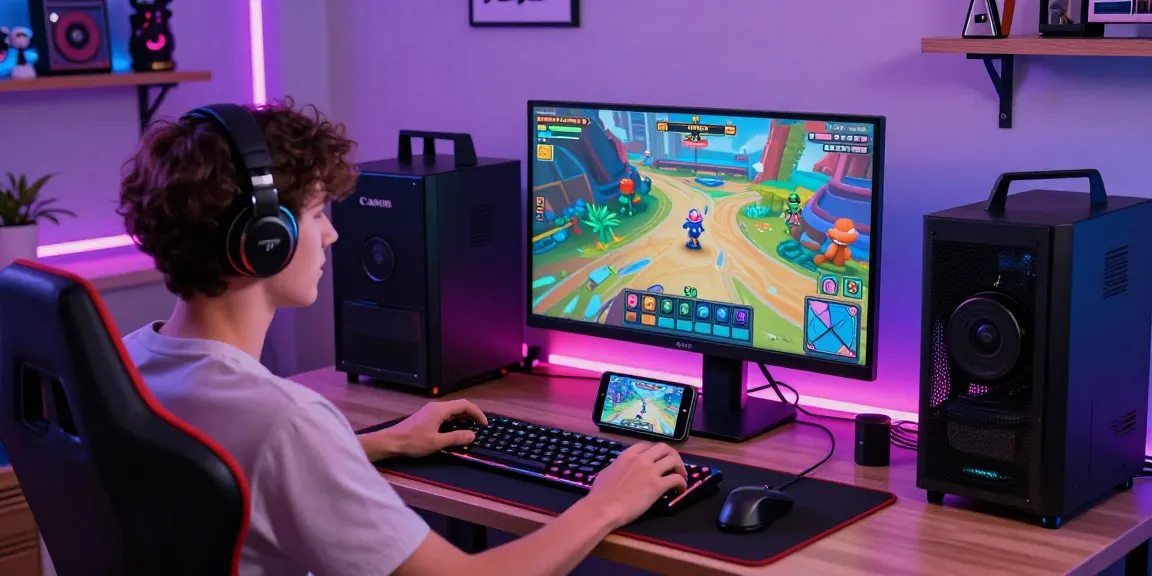 Engaged gamer playing MANTRA88 on mobile device in a stylish setup.