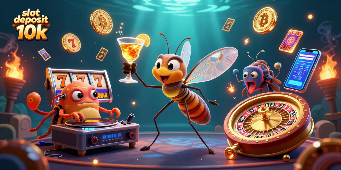Engage with slot deposit 10k experiences featuring vibrant 3D characters and casino elements.