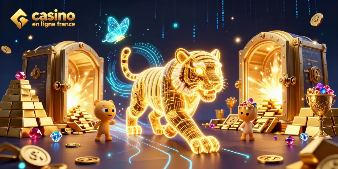 Gagnez aux jeux de casino en ligne France avec un tigre lumineux et des trésors étincelants