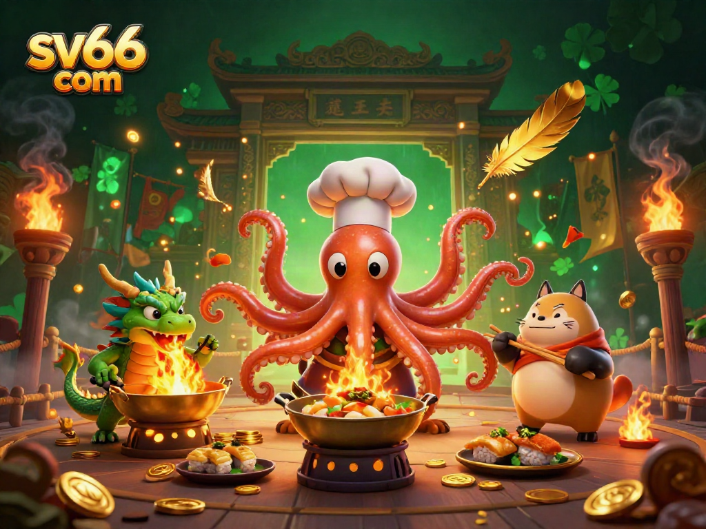 Engage in thrilling gameplay at sv66 com with vibrant characters and casino elements.