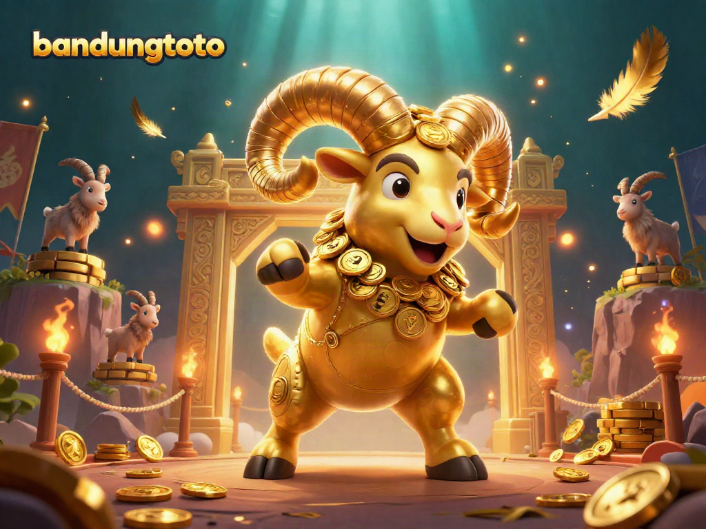 Experience exhilarating action with bandungtoto's golden ram amid a vibrant casino scene.