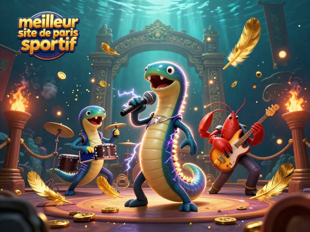 Pariez avec le meilleur site de paris sportif, dans une scène de casino sous-marin dynamique et colorée.