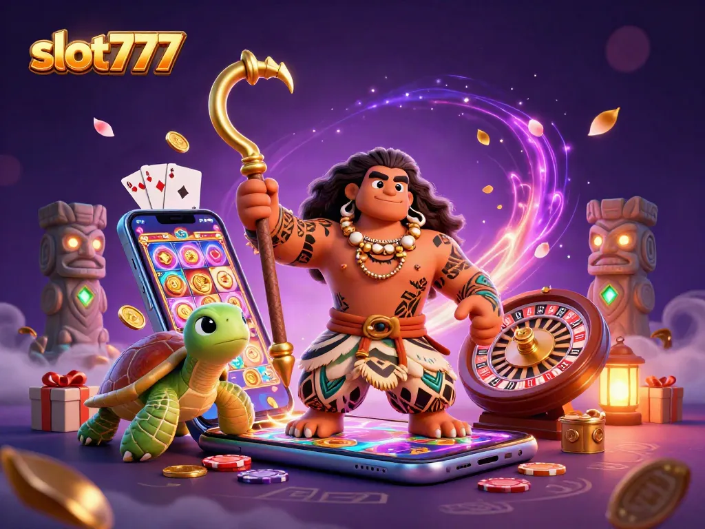 Mainkan slot777 dengan karakter dewa Maui dan teman penyu di dunia kasino yang menakjubkan.