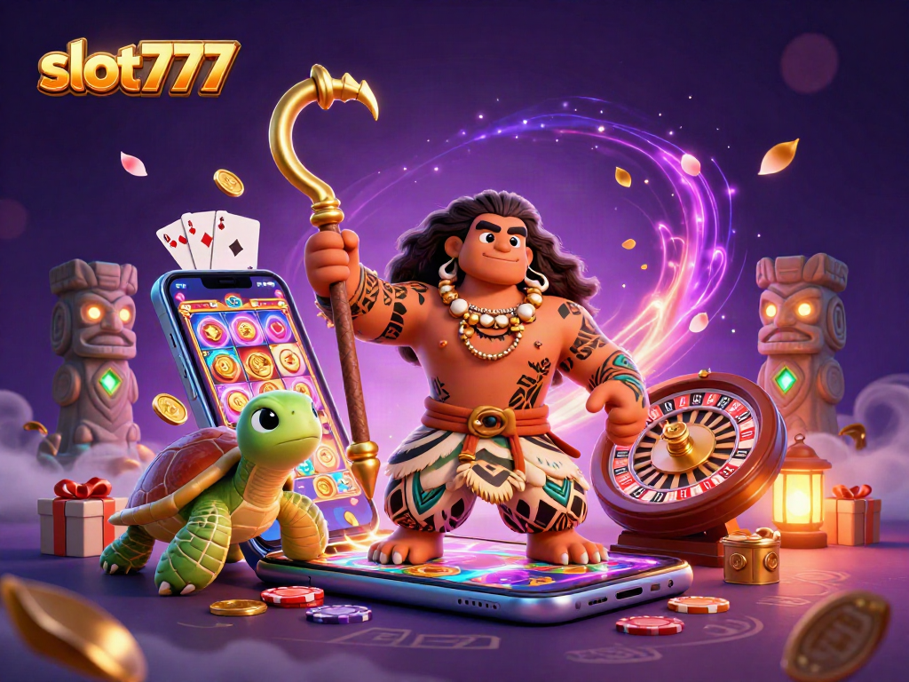 Mainkan slot777 dengan karakter dewa Maui dan teman penyu di dunia kasino yang menakjubkan.