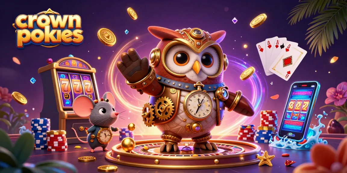 Experience crown pokies in an immersive 3D casino adventure filled with vibrant characters and exciting game elements.