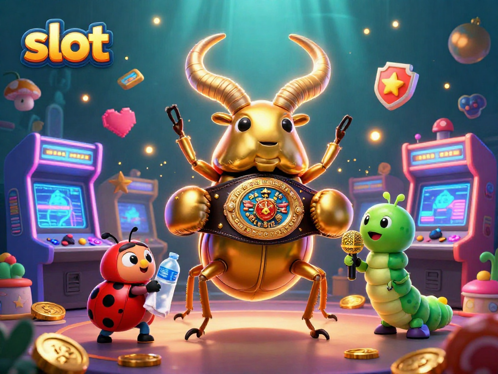 Slot menarik dengan kepiting dan serangga ceria di dunia permainan kasino.