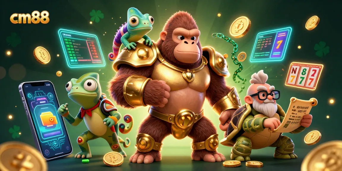 Join the cm88 experience with thrilling slot reels and exciting jackpots among vibrant casino characters.