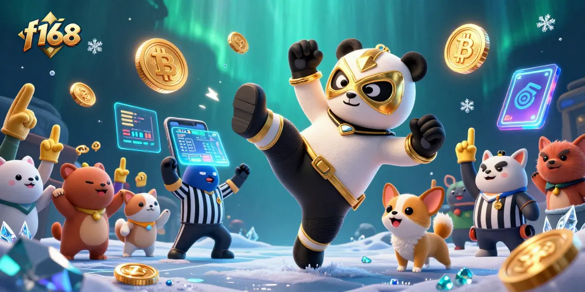 Experience the thrill of winning at f168 with vibrant animal characters in an exciting casino scene.