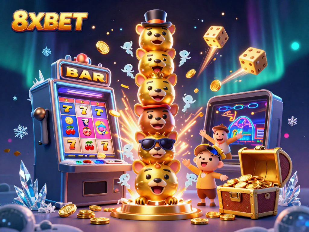 Experience the vibrant world of 8XBET with a dynamic jackpot explosion and casino games.