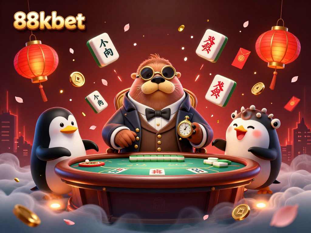 Engage in thrilling play at 88kbet with a vibrant underwater poker scene featuring dynamic characters.