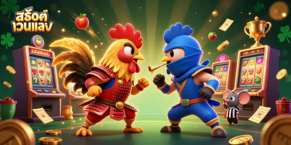 สล็อตออนไลน์ สล็อตเว็บตรง สนุกไปกับการแสดงของไก่ต่อสู้ในสไตล์ญี่ปุ่นในคาสิโนออนไลน์