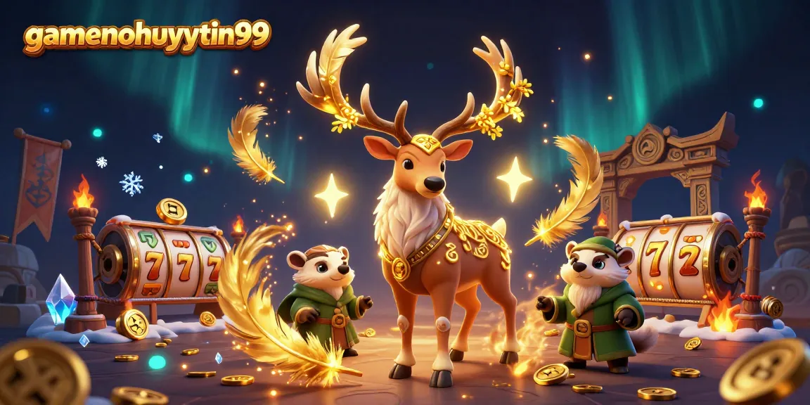 Experience gaming thrills with gamenohuuytin99, featuring dynamic 3D casino action and magical elements.