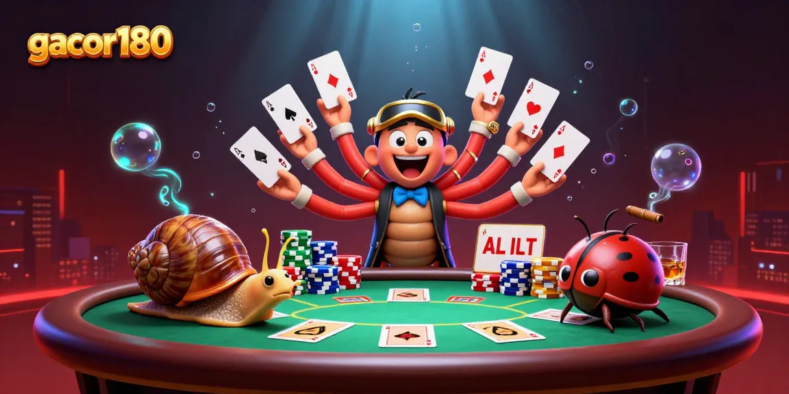 Mainkan koleksi permainan gacor180 dengan dealer unik dan suasana kasino yang kaya warna.