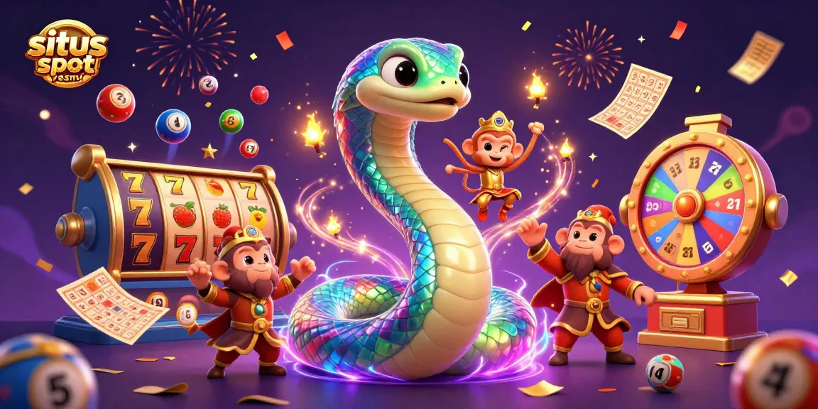 Play and win big at situs slot resmi with colorful jackpot elements all around in an extravagant gaming scene.