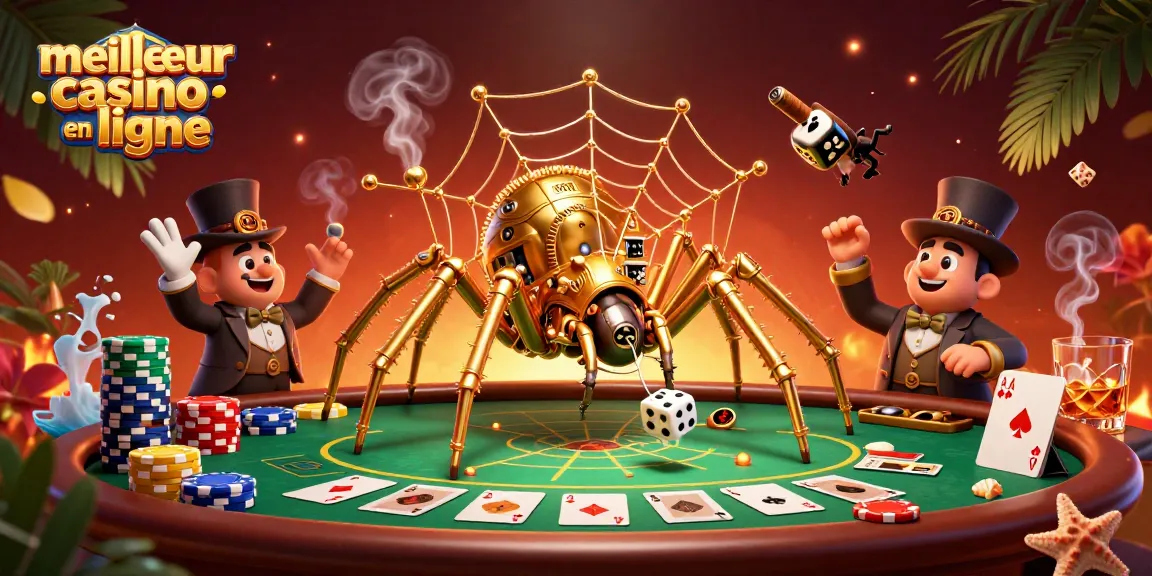 Profitez du meilleur casino en ligne avec une scène ludique remplie de jeux, de poker et d'une ambiance festive.