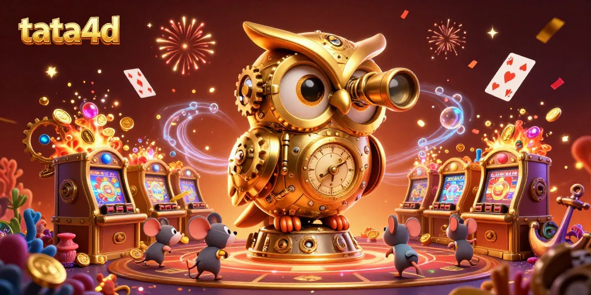 Engage in thrilling adventures at tata4d with a captivating 3D casino illustration filled with vibrant characters.