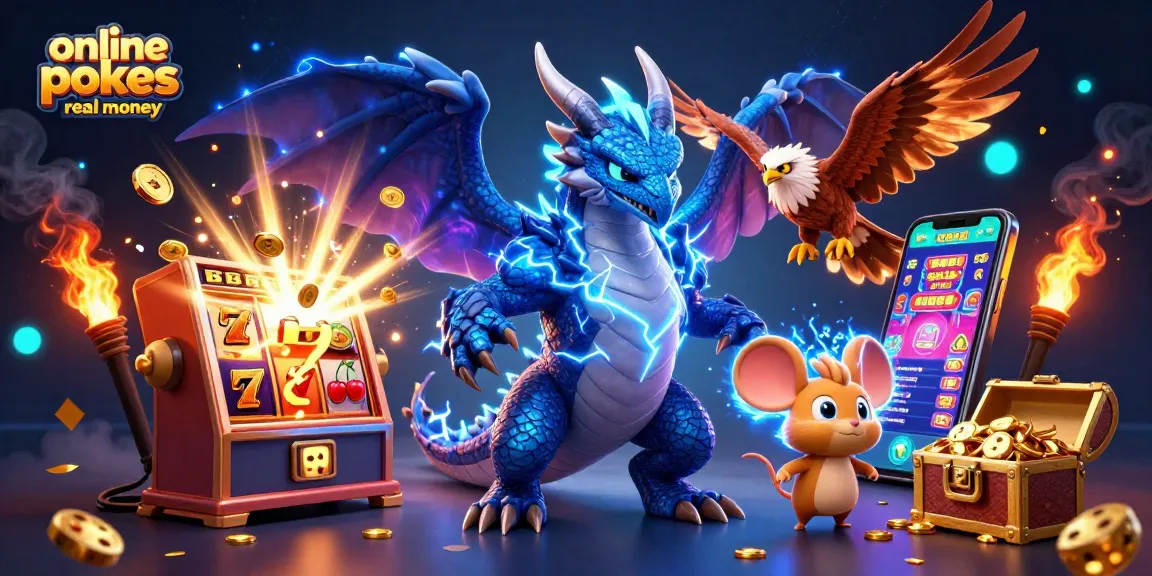 Play online pokies real money with exciting characters and jackpot rewards in an animated scene.