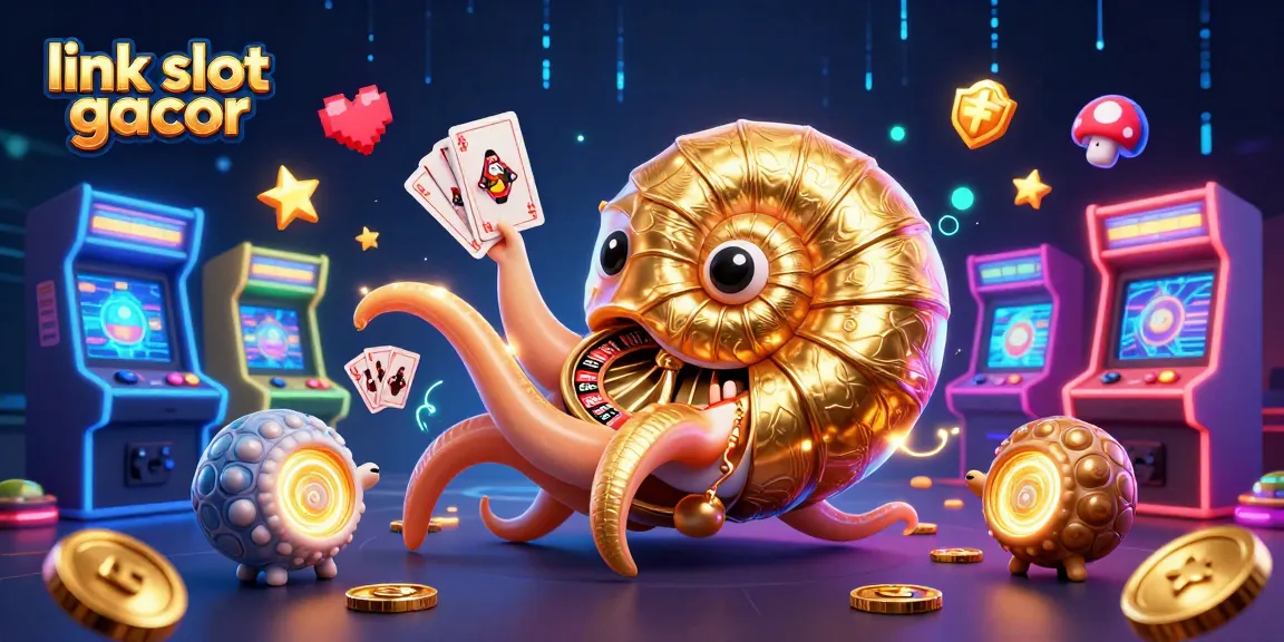 Rasakan kesenangan slot gacor di dunia kasino dengan nautilus emas dan kartu bermain yang berkilauan.