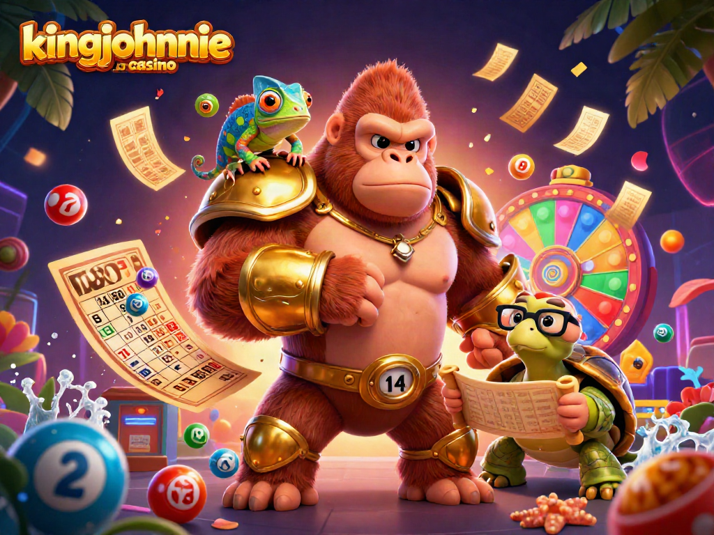 Experience the excitement at kingjohnnie online casino with vibrant gaming elements and animated characters.