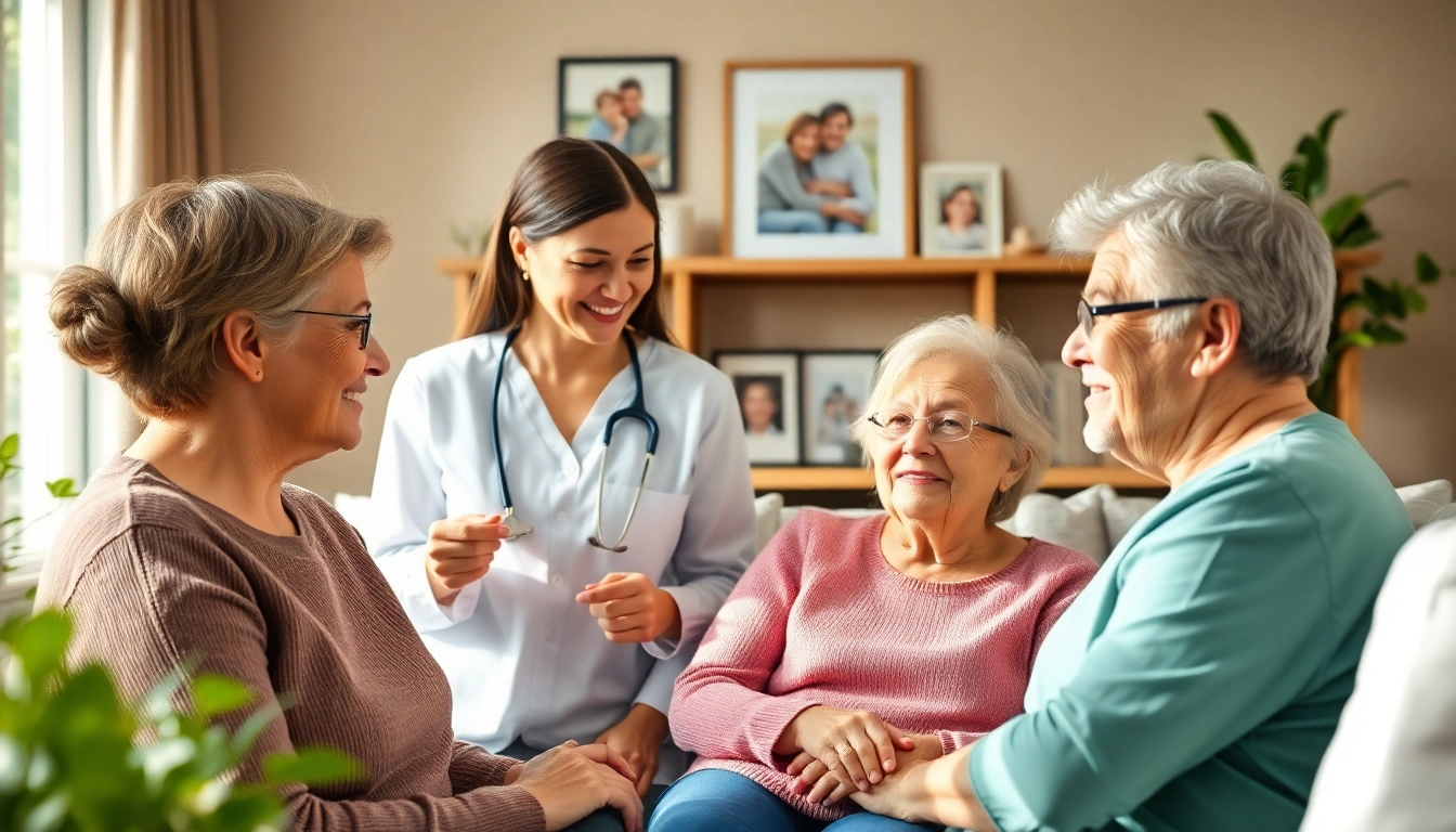 Engaging senior cognitive decline care tx in a cozy home environment with caregivers.