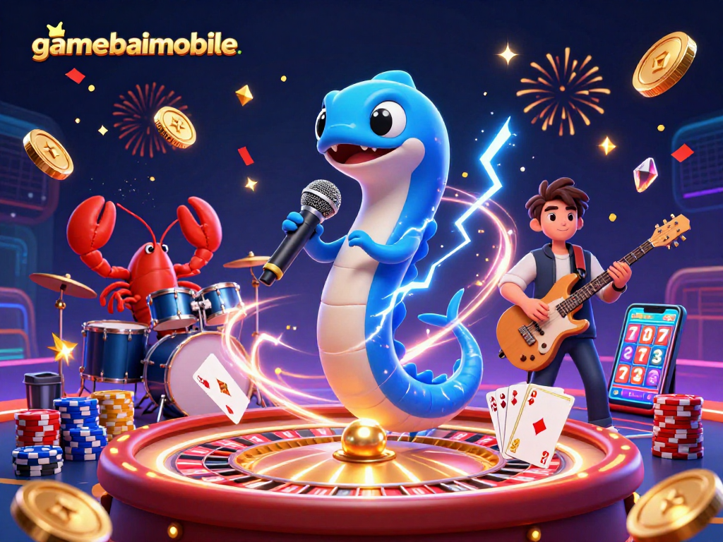 Experience thrilling gameplay at gamebaimobile with an exciting underwater casino scene featuring vibrant characters and game elements.